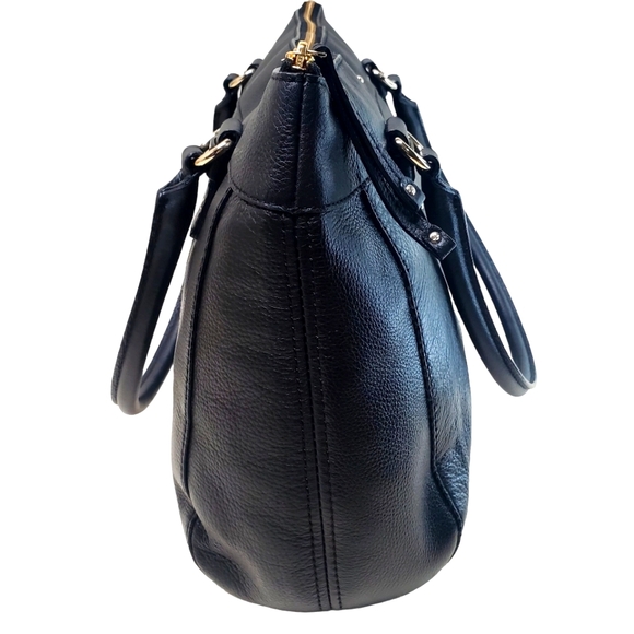 KATE SPADE Berkshire Road Teegan Black Pebbled Leather Shoulder Bag Purse - Picture 4 of 11